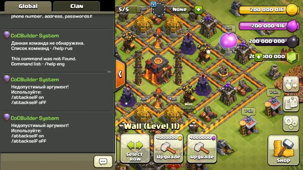 clash of clans mod apk